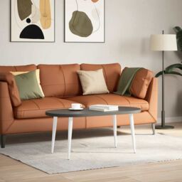 Berkfield Home Coffee Table Legs Conical Shape 4 pcs White 30-31 cm Steel - thumbnail 2