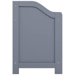 HD Designs Freestanding Functional Laundry Chest Bathroom Storage in Grey - thumbnail 6