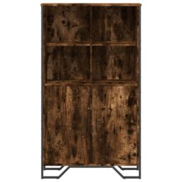 Berkfield Home Highboard Smoked Oak 79.5x35.5x137.5 cm Engineered wood in Brown - thumbnail 4