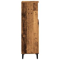 Berkfield Home Bathroom Cabinet Old Wood 30x30x100 cm Engineered Wood in Brown - Size: 30 x 30 x 100 cm - thumbnail 6