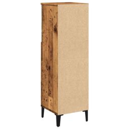 Berkfield Home Bathroom Cabinet Old Wood 30x30x100 cm Engineered Wood in Brown - Size: 30 x 30 x 100 cm - thumbnail 7