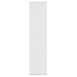 Berkfield Home Book Cabinet/Sideboard White 66x30x130 cm Engineered Wood - Size: 66 x 30 x 130 cm - thumbnail 5