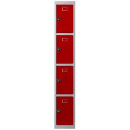 Phoenix Safe Company Personal Locker in Grey/Red with Combination Locks, PL1430GRC in Red - Size: 100 cm - thumbnail 3