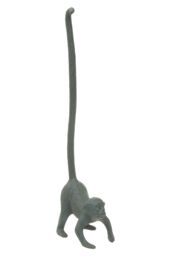 Orsina Fauna Monkey Toilet Roll Holder in Grey - thumbnail 3