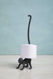 Orsina Fauna Monkey Toilet Roll Holder in Grey - thumbnail 5