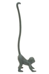 Orsina Fauna Monkey Toilet Roll Holder in Grey - thumbnail 1