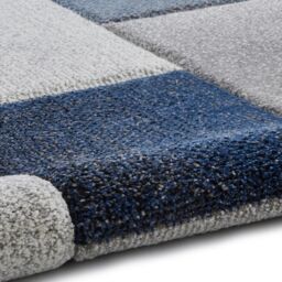 The Rug Shop UK Blue Modern Easy to clean Machine Made Geometric Area Rug - Size: 200 cm x 290 cm - thumbnail 6