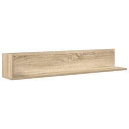 Berkfield Home Decorative Wall Shelves 2 pcs Sonoma Oak 100x16.5x16.5 cm Enginee in Light Brown - thumbnail 5