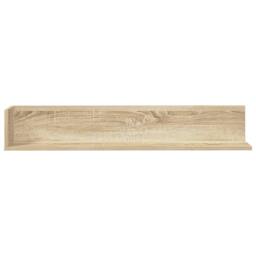 Berkfield Home Decorative Wall Shelves 2 pcs Sonoma Oak 100x16.5x16.5 cm Enginee in Light Brown - thumbnail 4