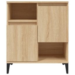 Berkfield Home Sideboards 2 pcs Sonoma Oak 60x35x70 cm Engineered Wood in Brown - Size: 60 x 35 x 70 cm - thumbnail 6