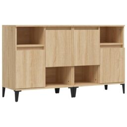 Berkfield Home Sideboards 2 pcs Sonoma Oak 60x35x70 cm Engineered Wood in Brown - Size: 60 x 35 x 70 cm - thumbnail 2