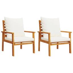 Berkfield Home Beautiful 5 Piece Garden Lounge Set with Cushions Solid Wood Acacia in Brown - thumbnail 4