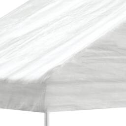 Berkfield Home Gazebo with Roof White 4.46x2.28x2.69 m Polyethylene - thumbnail 4