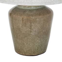 Lemon Pavilion Furniture and Decor Mottura Table Lamp with Edged Linen Shade - L55 x W55 x H66 cm - Green - thumbnail 3
