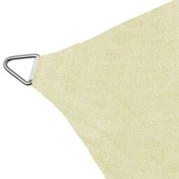 Berkfield Home Sunshade Sail HDPE Square 3.6x3.6 m Cream in Beige - thumbnail 3