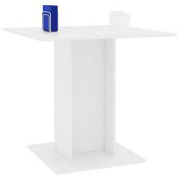 Berkfield Home Dining Table White 80x80x75 cm Engineered Wood - Size: 80 x 80 x 75 cm - thumbnail 5