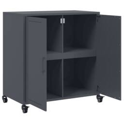 Berkfield Home Sideboard Anthracite 68.5x39x72 cm Steel in Charcoal - thumbnail 9