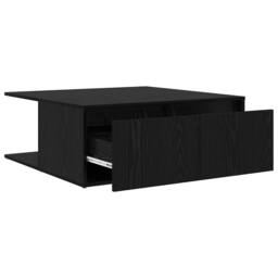 Berkfield Home Coffee Table Black oak 80 x 80 x 31 cm Engineered wood - thumbnail 5