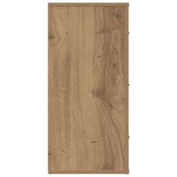 Berkfield Home Sideboard Artisan Oak 80x33x70 cm Engineered Wood in Brown - Size: 80 x 33 x 70 cm - thumbnail 6