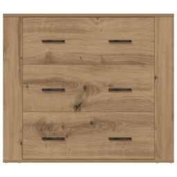 Berkfield Home Sideboard Artisan Oak 80x33x70 cm Engineered Wood in Brown - Size: 80 x 33 x 70 cm - thumbnail 5