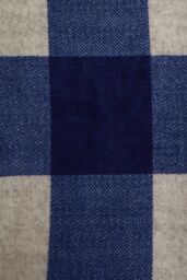 Bedlam 'Cosy Theo Check' Plush & Sherpa Reverse Duvet Cover Set in Blue - Size: Single - thumbnail 4