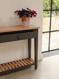 Statement Furniture Ludlow Console Table - Small in Dark Grey - thumbnail 2
