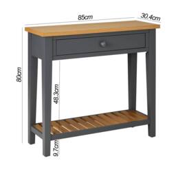 Statement Furniture Ludlow Console Table - Small in Dark Grey - thumbnail 3