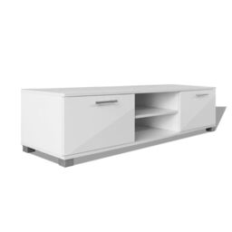 Berkfield Home TV Cabinet High-Gloss White 120x40.3x34.7 cm - thumbnail 2