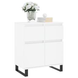 Berkfield Home Sideboard White 60x35x70 cm Engineered Wood - Size: 60 x 35 x 70 cm - thumbnail 3