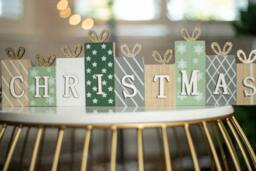Marco Paul Wooden Christmas Sign Decoration - thumbnail 4