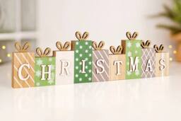 Marco Paul Wooden Christmas Sign Decoration - thumbnail 2