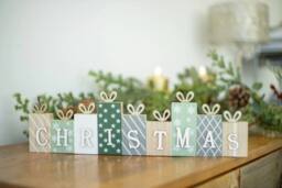 Marco Paul Wooden Christmas Sign Decoration - thumbnail 1