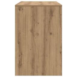 Berkfield Home Durable Writing Desk Artisan oak Chipboard Medium Sleek Writing Desk in Brown - thumbnail 6