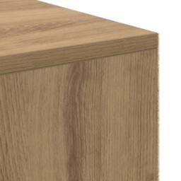 Berkfield Home Durable Writing Desk Artisan oak Chipboard Medium Sleek Writing Desk in Brown - thumbnail 8