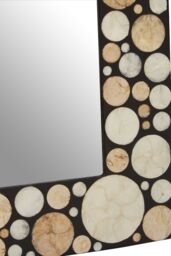Orsina Palu Large Black White & Gold Wall Mirror - thumbnail 5