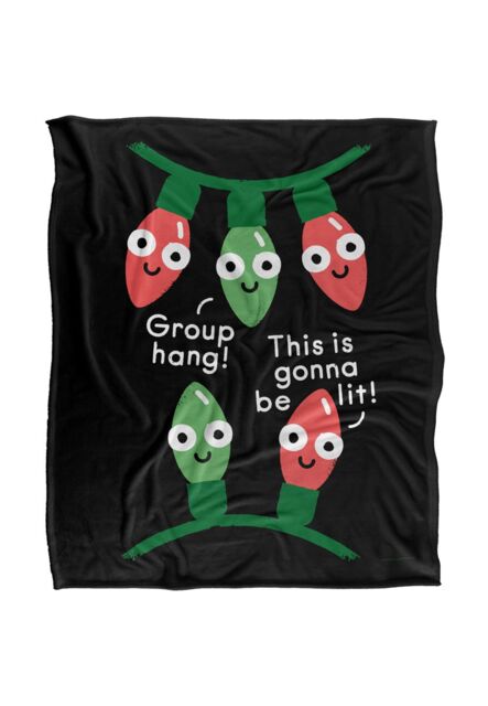 David Olenick A Delightful Holiday Silky Touch Super Soft Throw Blanket 152 X 127 cm in White - image 1