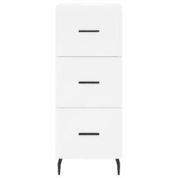 Berkfield Home Highboard White 34.5x34x180 cm Engineered Wood - thumbnail 5