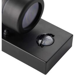 Loops Outdoor IP44 Wall Downlight with PIR Sensor - 7W LED GU10 - Matt Black Polymer - thumbnail 4