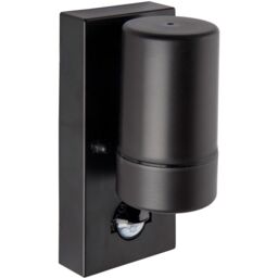 Loops Outdoor IP44 Wall Downlight with PIR Sensor - 7W LED GU10 - Matt Black Polymer - thumbnail 3