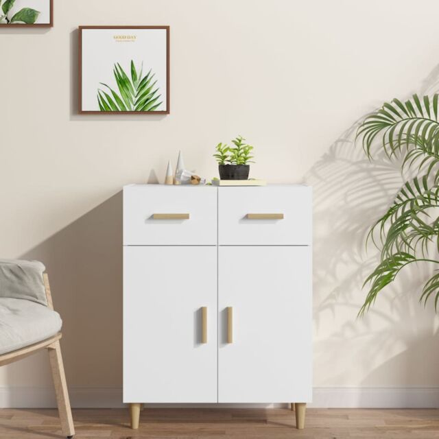 Berkfield Home Sideboard White 69.5x34x89 cm Engineered Wood - image 1