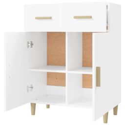 Berkfield Home Sideboard White 69.5x34x89 cm Engineered Wood - thumbnail 4