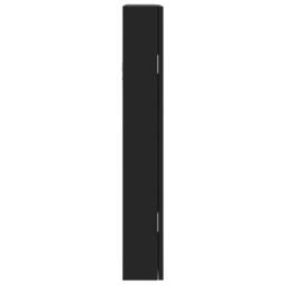 Berkfield Home Mirror Jewellery Cabinet Wall Mounted Black 37.5x10x67 cm - thumbnail 6