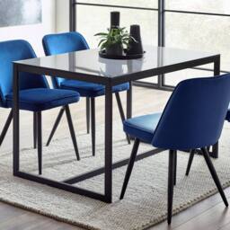 Cheshire Premium Chicago 80cm Smoked Glass Dining Table - thumbnail 2
