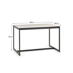 Cheshire Premium Chicago 80cm Smoked Glass Dining Table - thumbnail 3