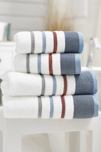 Deyongs Portland Supersoft Ultra Absorbent Cotton Towels in Mid Blue