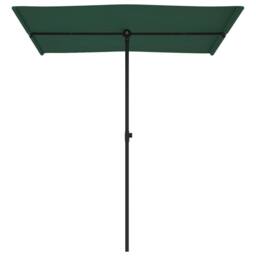 Berkfield Home Outdoor Parasol with Aluminium Pole 180x110 cm Green - thumbnail 4