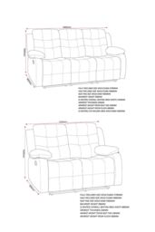 Seconique Roma 3+2 Suite in Dark Grey - thumbnail 6