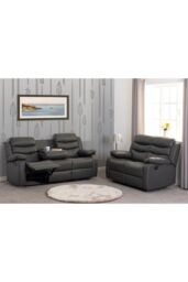 Seconique Roma 3+2 Suite in Dark Grey - thumbnail 2