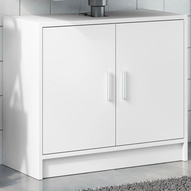 Berkfield Home Sink Cabinet White 63x29x55 cm Engineered Wood - Size: 63 x 29 x 55 cm - image 1