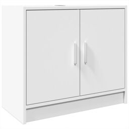 Berkfield Home Sink Cabinet White 63x29x55 cm Engineered Wood - Size: 63 x 29 x 55 cm - thumbnail 2